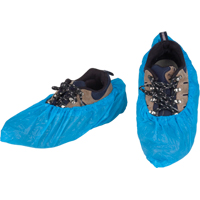 Couvre-chaussures CPE, Grand, Poly&eacute;thyl&egrave;ne, Bleu Maritime Industrial Rubber