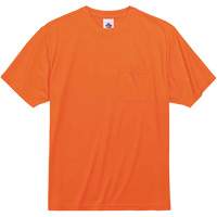 GloWear 8089 Non-Certified T-Shirt, Polyester, Small, High Visibility Orange Maritime Industrial Rubber