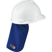 Tampon et voile pour le cou refroidissants et ignifug&eacute;s pour casque de s&eacute;curit&eacute; Chill-Its 6717FR, Bleu Maritime Industrial Rubber