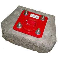 Ancrage continu pour b&eacute;ton PROTECTA PRO, B&eacute;ton, Usage Temporaire Maritime Industrial Rubber
