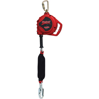 Rebel Self Retracting Lifeline for Leading Edge, 20', Galvanized Steel, Swivel Maritime Industrial Rubber