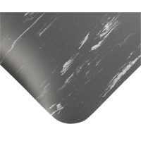 Tile-Top Select Anti-Microbial Mats No.494, Smooth, 2' x 10' x 1/2", Charcoal, PVC Maritime Industrial Rubber