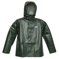 Manteau de pluie Journeyman r&eacute;sistant aux produits chimiques, Petit, Vert, Polyester/PVC Maritime Industrial Rubber