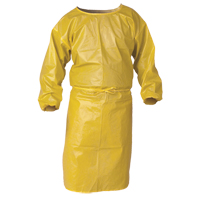 KleenGuard A70 Chemical Spray Protection Smock, Polypropylene, Yellow, 34" W x 44" L Maritime Industrial Rubber