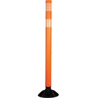 Impact Resistant Delineator, 36" H, Orange Maritime Industrial Rubber