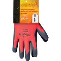Coated Gloves, 9, Rubber Latex Coating, 13 Gauge, Polyester Shell Maritime Industrial Rubber