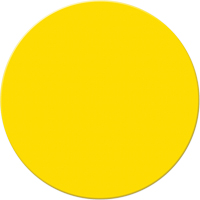 Armor Stripe Lean/5S Markers, Circle, 6" L x 6" W, Yellow, Plastic Maritime Industrial Rubber