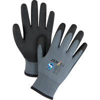 ZX-30° Premium Coated Gloves, 9/Large, PVC Coating, 15 Gauge, Nylon Shell Maritime Industrial Rubber