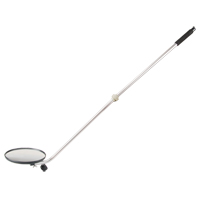 Miroir d'inspection, 8,5" dia, Ronde, Poign&eacute;e 47" Maritime Industrial Rubber