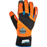 ProFlex&reg; 818WP Performance High-Visibility Thermal Waterproof Utility Gloves, Polyurethane Palm, Size Small Maritime Industrial Rubber