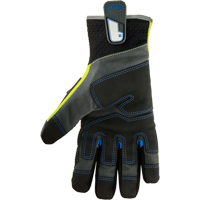 ProFlex&reg; Performance Dorsal Impact-Reducing Gloves + Thermal WP, Small, Suede Palm, Safety Cuff Maritime Industrial Rubber