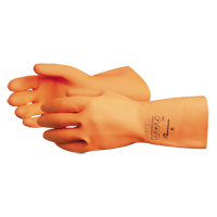 408 Heavyweight Gloves, Size Small/7, 13" L, Latex, Flock-Lined Inner Lining, 30-mil Maritime Industrial Rubber