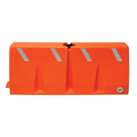 Barri&egrave;res de circulation, Rempli d'eau, 62,25 lo x 24" h, Orange Maritime Industrial Rubber
