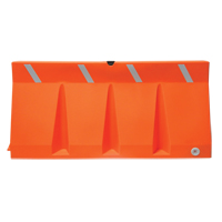 Barri&egrave;res de circulation, Rempli d'eau, 69,75" lo x 33,75" h, Orange Maritime Industrial Rubber