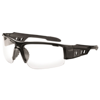 Skullerz&reg; Dagr Safety Glasses, Clear Lens, Anti-Scratch, ANSI Z87+/Meets/Exceeds CSA Z94.3 Maritime Industrial Rubber