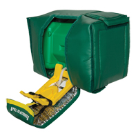 Douche oculaire portative, eau ti&egrave;de, Aliment&eacute; par gravit&eacute;, Capacit&eacute; 9 gal., Conformit&eacute; ANSI Z358.1 Maritime Industrial Rubber