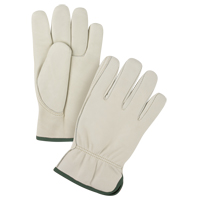 Gants de conducteur de premi&egrave;re qualit&eacute;, Moyen, Paume en Cuir fleur de vache Maritime Industrial Rubber