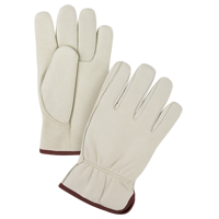 Gants de conducteur de premi&egrave;re qualit&eacute;, Grand, Paume en Cuir fleur de vache Maritime Industrial Rubber