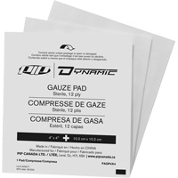 Gaze Dynamic, Tampon, 4" lo x 4" la, St&eacute;rile, Dispositif m&eacute;dical Classe 1 Maritime Industrial Rubber