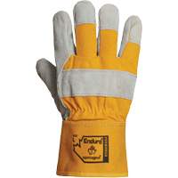 Gants d'ajusteur pour l'hiver Endura, Grand, Paume en Cuir refendu, Doublure en Boa Maritime Industrial Rubber