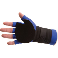 Anti-Impact Glove with Wrist Support, Size Small, Split Leather Palm Maritime Industrial Rubber