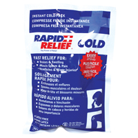 Rapid Relief&reg; Instant Chill Pack, Cold, Single Use, 5" x 9" Maritime Industrial Rubber