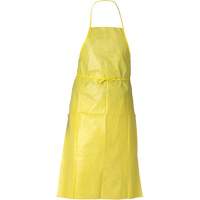KleenGuard A70 Chemical Spray Protection Apron, Polyethylene, 44" L x 29" W, Yellow Maritime Industrial Rubber