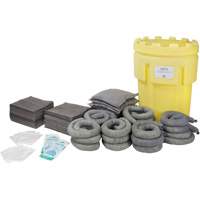 Spill Kit, Universal, Salvage Drum, 95 US gal. Absorbancy Maritime Industrial Rubber