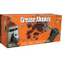 Grease Monkey&reg; Gloves, Medium, Latex, 15-mil, Powder-Free, Blue Maritime Industrial Rubber