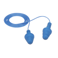 E-A-R UltraFit Metal-Detectable Earplugs, Corded, Regular, Bulk - Polybag, 25 NRR dB Maritime Industrial Rubber