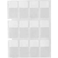 &eacute;tiquettes autoplastifiantes pour c&acirc;bles & fils de s&eacute;rie Core, Vinyle, 0,5" lo x 0,75" h, Transparent Maritime Industrial Rubber