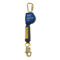 Cordage de s&eacute;curit&eacute; autor&eacute;tractable allong&eacute; Nano-Lok, 10', Polyester/Sangles, Pivotant Maritime Industrial Rubber