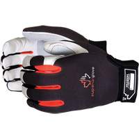 Clutch Gear&reg; Mechanic's Gloves, Grain Leather/Split Leather Palm, Size Small Maritime Industrial Rubber