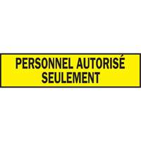 Warning Barricade Tape, French, 3" W x 200' L, 3.5 mils, Black on Yellow Maritime Industrial Rubber