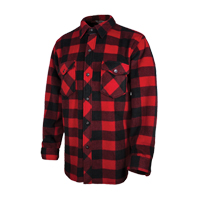 Chemise &agrave; carreaux en molleton solaire, Hommes, Grand, Rouge Maritime Industrial Rubber