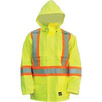Manteau Open Road, Polyester/Polyur&eacute;thane, Jaune lime haute visibilit&eacute;, Petit Maritime Industrial Rubber