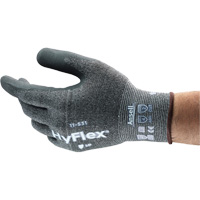 Hyflex&reg; Cut-Resistant Coated Glove, 6, Nitrile Coating, 18 Gauge, Nylon Shell Maritime Industrial Rubber