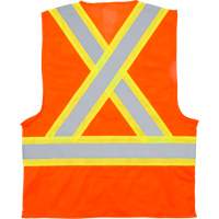 Veste de s&eacute;curit&eacute; pour la circulation, Orange haute visibilit&eacute;, Moyen, Polyester Maritime Industrial Rubber