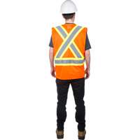 Veste de s&eacute;curit&eacute; pour la circulation, Orange haute visibilit&eacute;, Moyen, Polyester Maritime Industrial Rubber