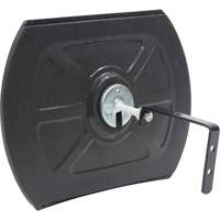 Miroir convexe rectangulaire/rond avec support, 12" h x 18" la, Int&eacute;rieur/Ext&eacute;rieur Maritime Industrial Rubber