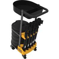 Chariot de transport avec plateau pour barri&egrave;re PLUS, 75' lo, M&eacute;tal, Noir Maritime Industrial Rubber