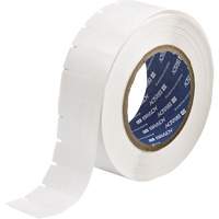 &eacute;tiquettes &agrave; transfert thermique B-461, Polyester, 0,6" lo x 1,625" h, Blanc Maritime Industrial Rubber