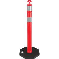 High-Visibility Delineator Post, 42" H, Orange Maritime Industrial Rubber