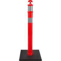 High-Visibility Delineator Post, 42" H, Orange Maritime Industrial Rubber