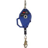 Cordage de s&eacute;curit&eacute; autor&eacute;tractable avec verrouillage intelligent, 30', Acier galvanis&eacute;, Pivotant Maritime Industrial Rubber