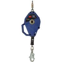 Cordage de s&eacute;curit&eacute; autor&eacute;tractable avec verrouillage intelligent, 30', Acier inoxydable, Pivotant Maritime Industrial Rubber