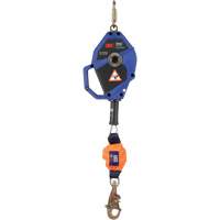 Cordage de s&eacute;curit&eacute; autor&eacute;tractable avec verrouillage intelligent, 20', Acier galvanis&eacute;, Pivotant Maritime Industrial Rubber