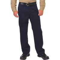Pantalon de travail de protection contre l'arc &eacute;lectrique, 28, x 26, Bleu marin, 12,4 cal/cm2 Maritime Industrial Rubber