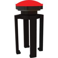 Balise stroboscopique rouge et support pour le syst&egrave;me de barri&egrave;re PLUS, Noir Maritime Industrial Rubber
