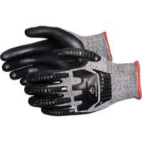TenActiv Anti-Impact Cut-Resistant Composite Knit Gloves, 6, Synthetic Palm, Knit Wrist Cuff Maritime Industrial Rubber